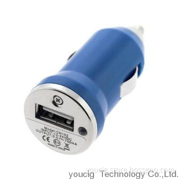 Cheap Blue mini USB car charger
